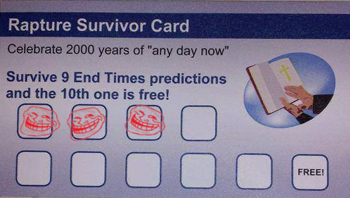 Rapture Survivor Card