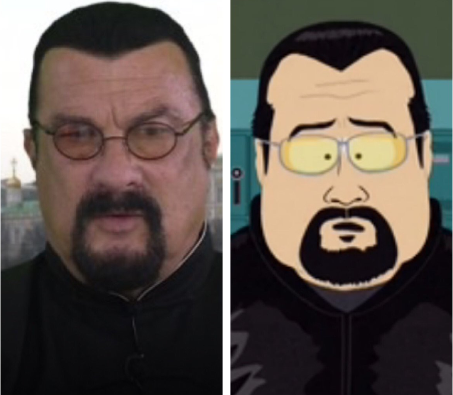 Steven Seagal is actually becoming his South Park caricature