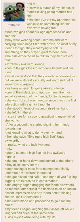 Anon meets a girl