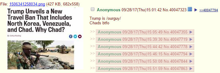 Anon likes trump