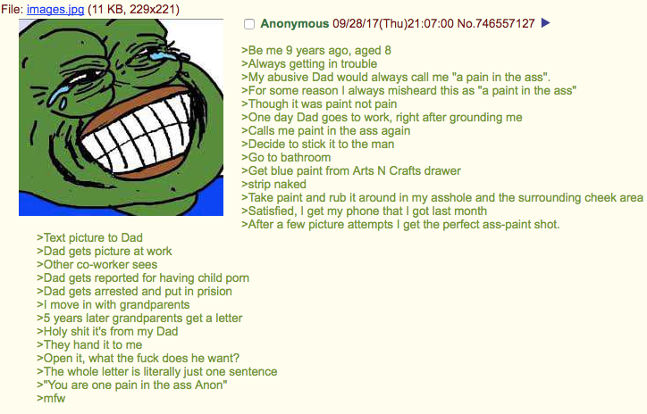 Anon and hid dad