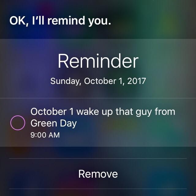 Siri, Reminder