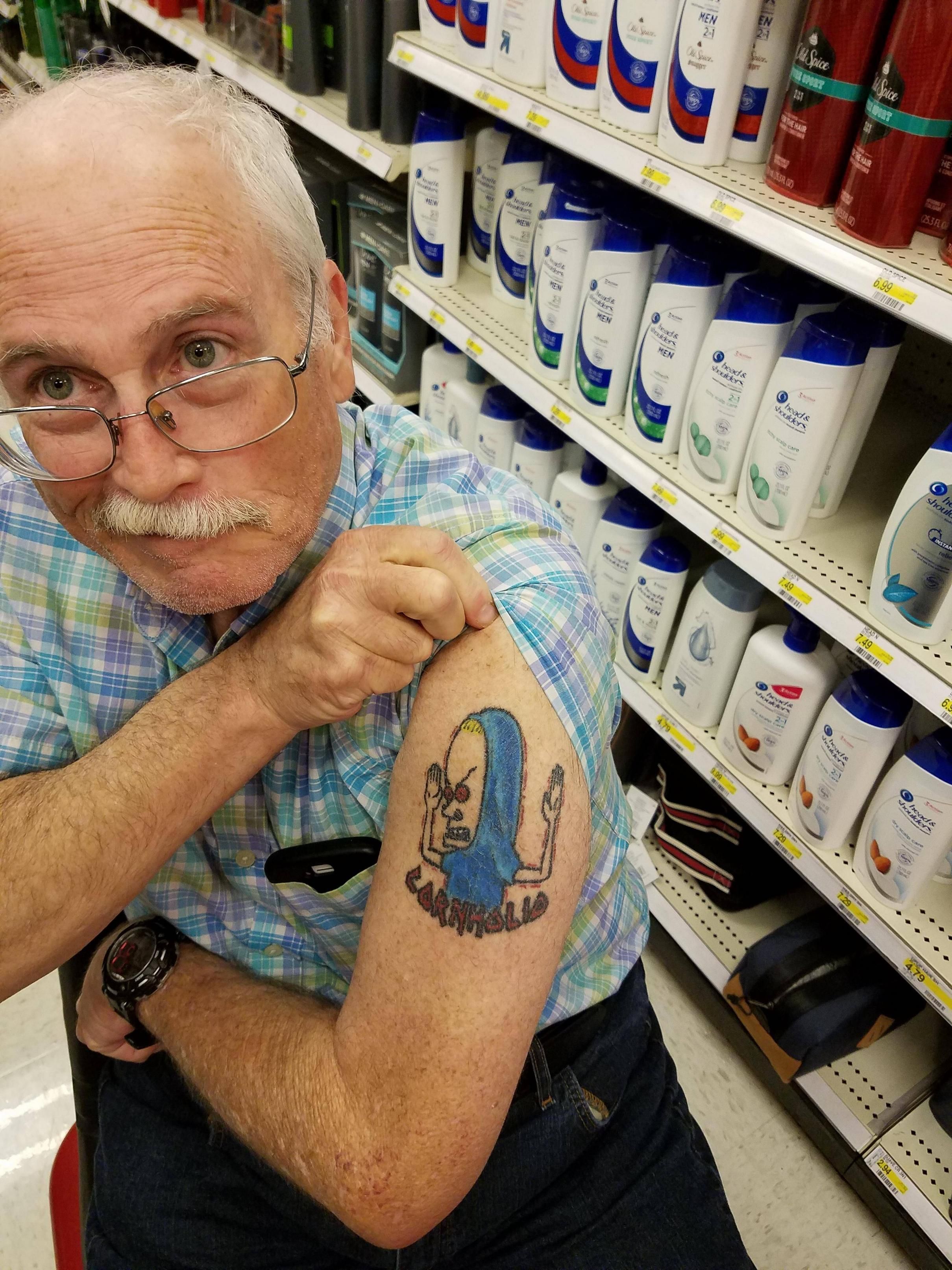 Met this guy at Target today, he is 75.
