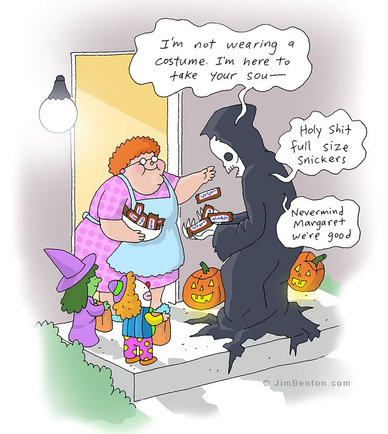 If prostitution is the world's oldest profession, cartoonist reposting his Halloween cartoon must be a close second.