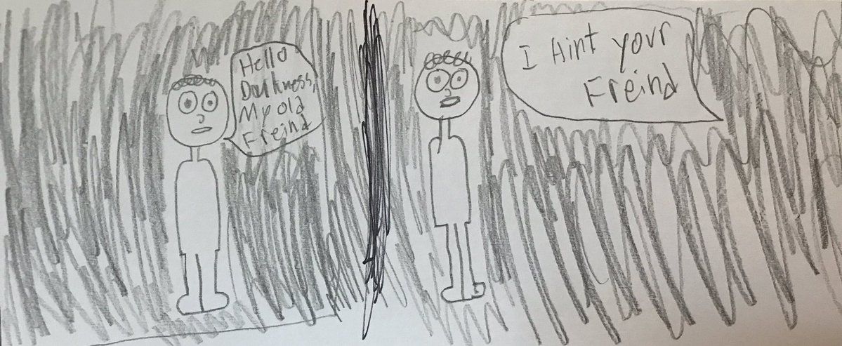 This guy's little brother drew a pretty depressing but funny comic
