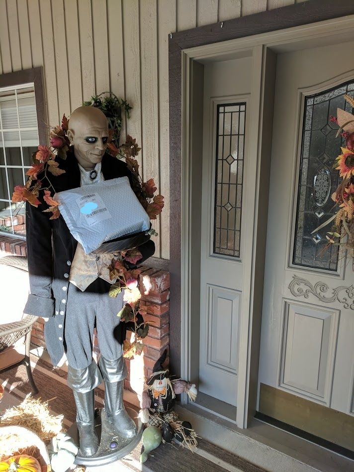 The mailman left my package with the Butler.