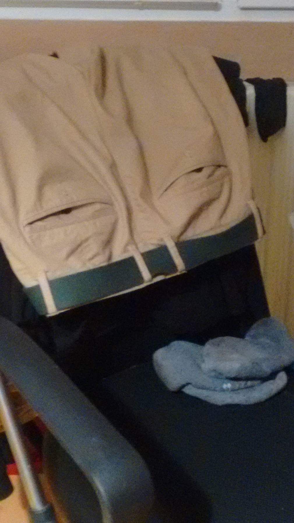My pants looking high and smirky at me