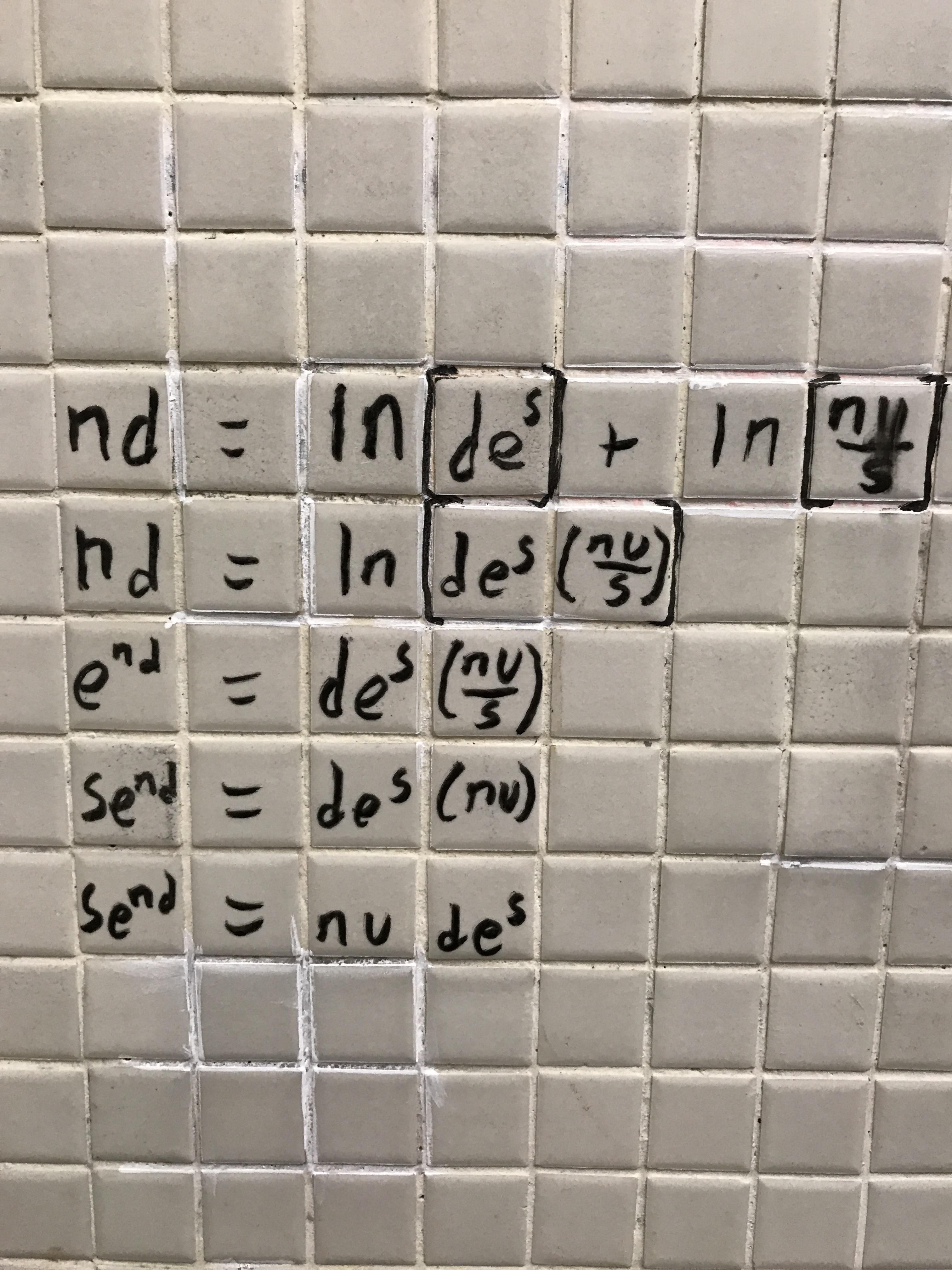 Saw this on a bathroom wall at my university and thought it was pretty funny