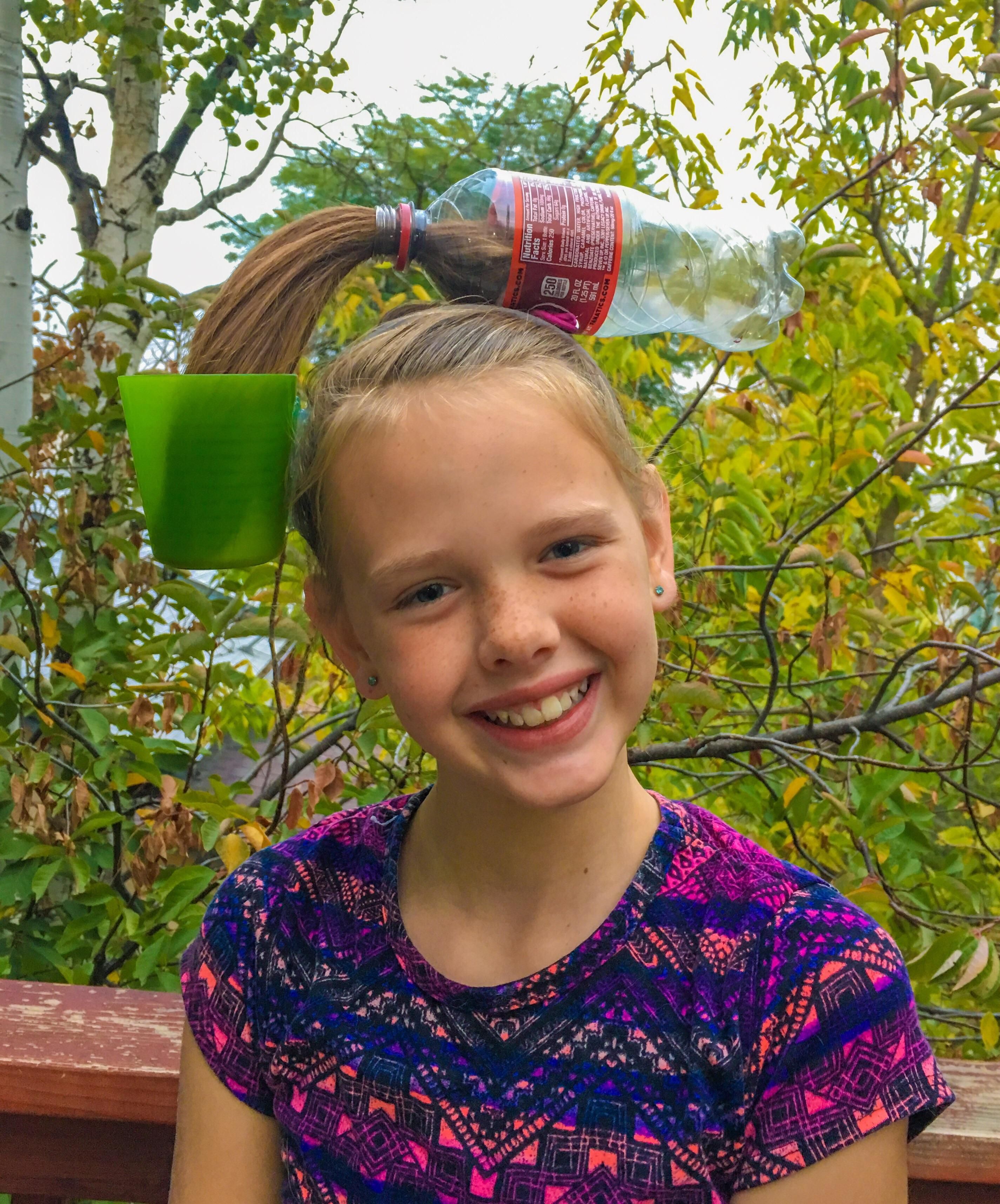 My stepdaughter has crazy hair day at school today, how did we do?