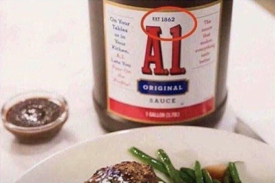 So in the middle of the civil war someone went ' you know what this country needs? A delicious steak sauce'