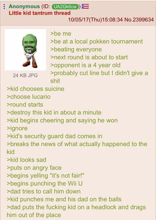 Anon beats a kid