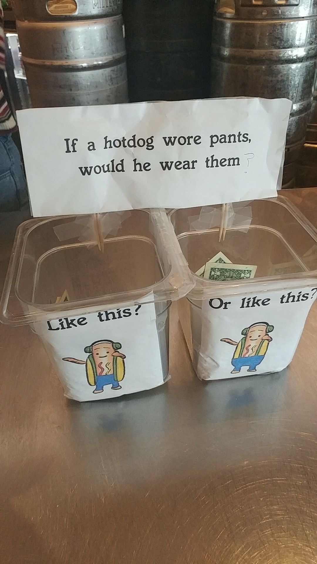 This pizza place has the best tip jars