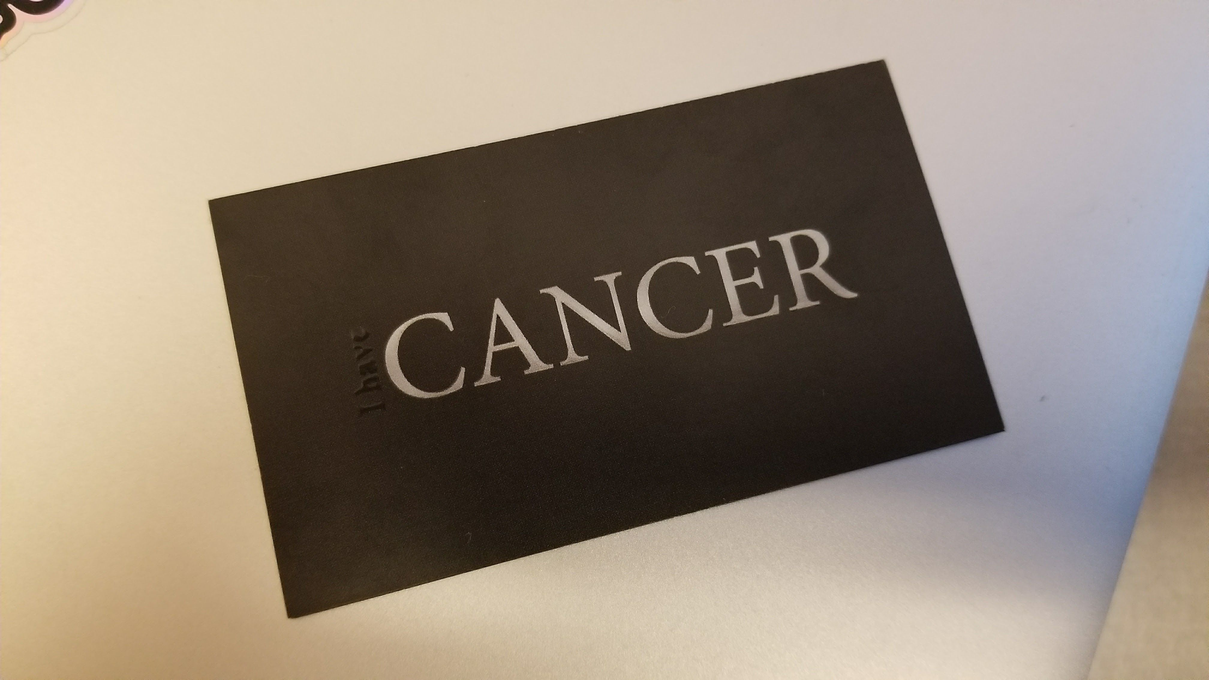 I was recently diagnosed with Leukemia and joked with my sister about playing the "cancer card". Wow did she deliver.