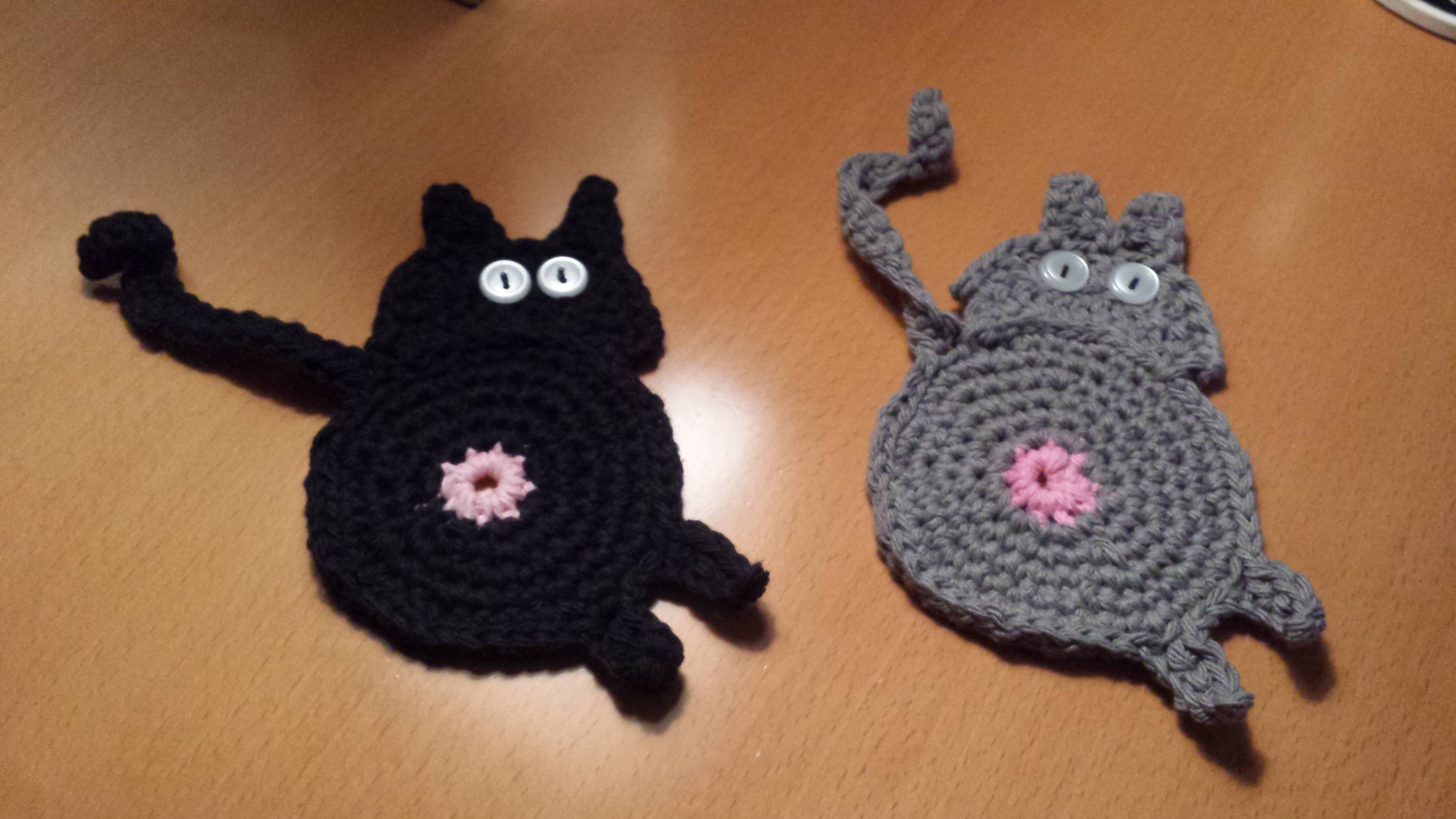 My mom likes to crochet cat butthole coasters. She doesn't even own a cat.