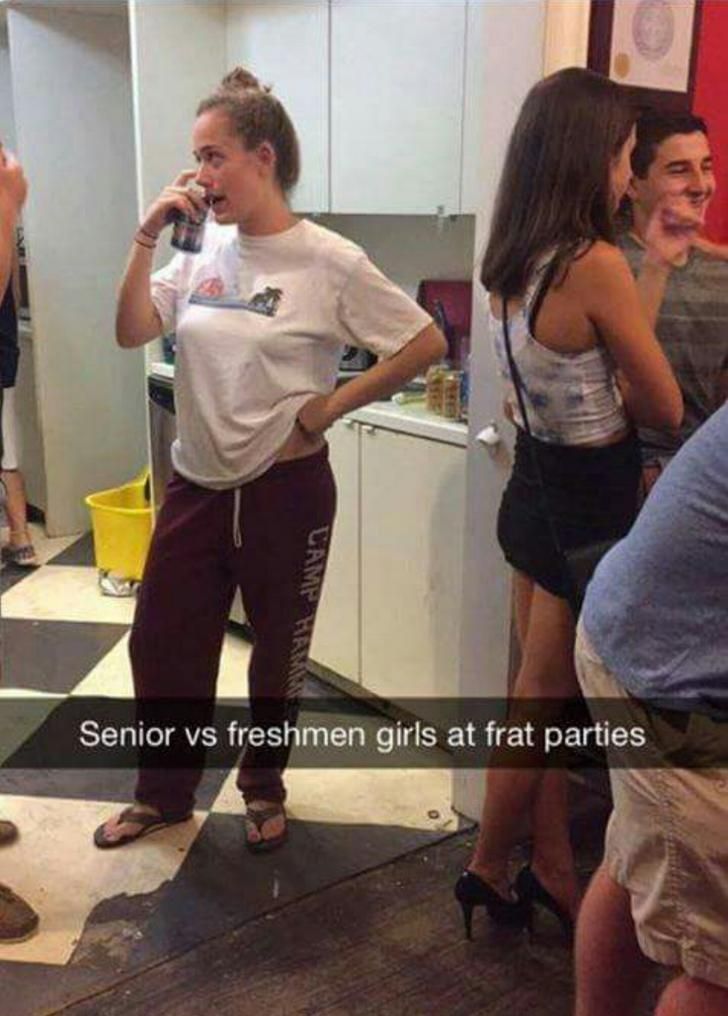 Freshman vs senior life