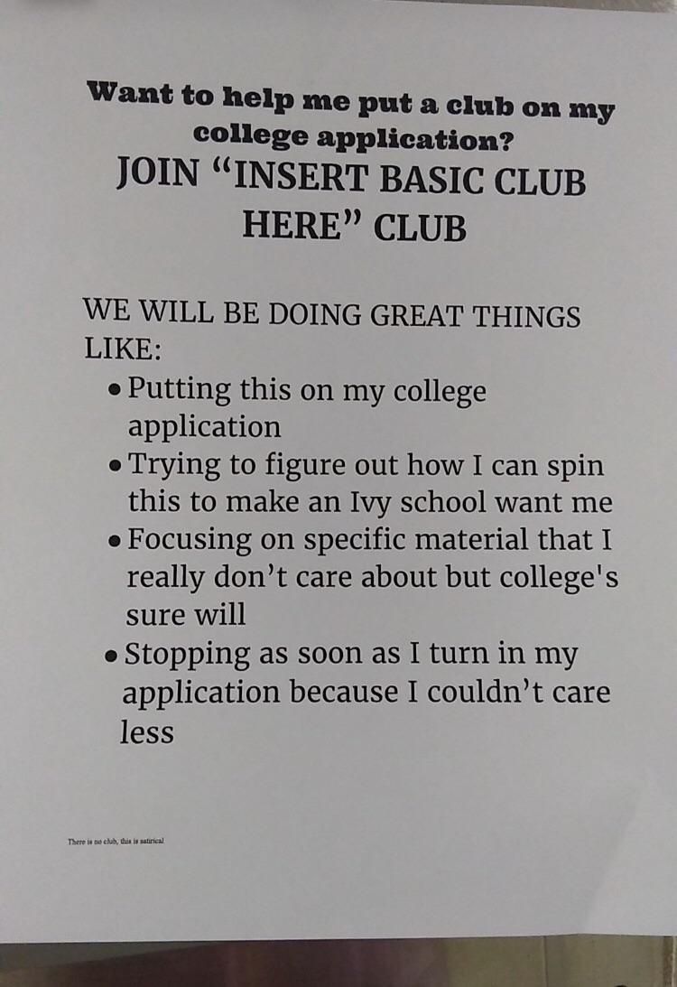 Someone put these posters up in my Highschool