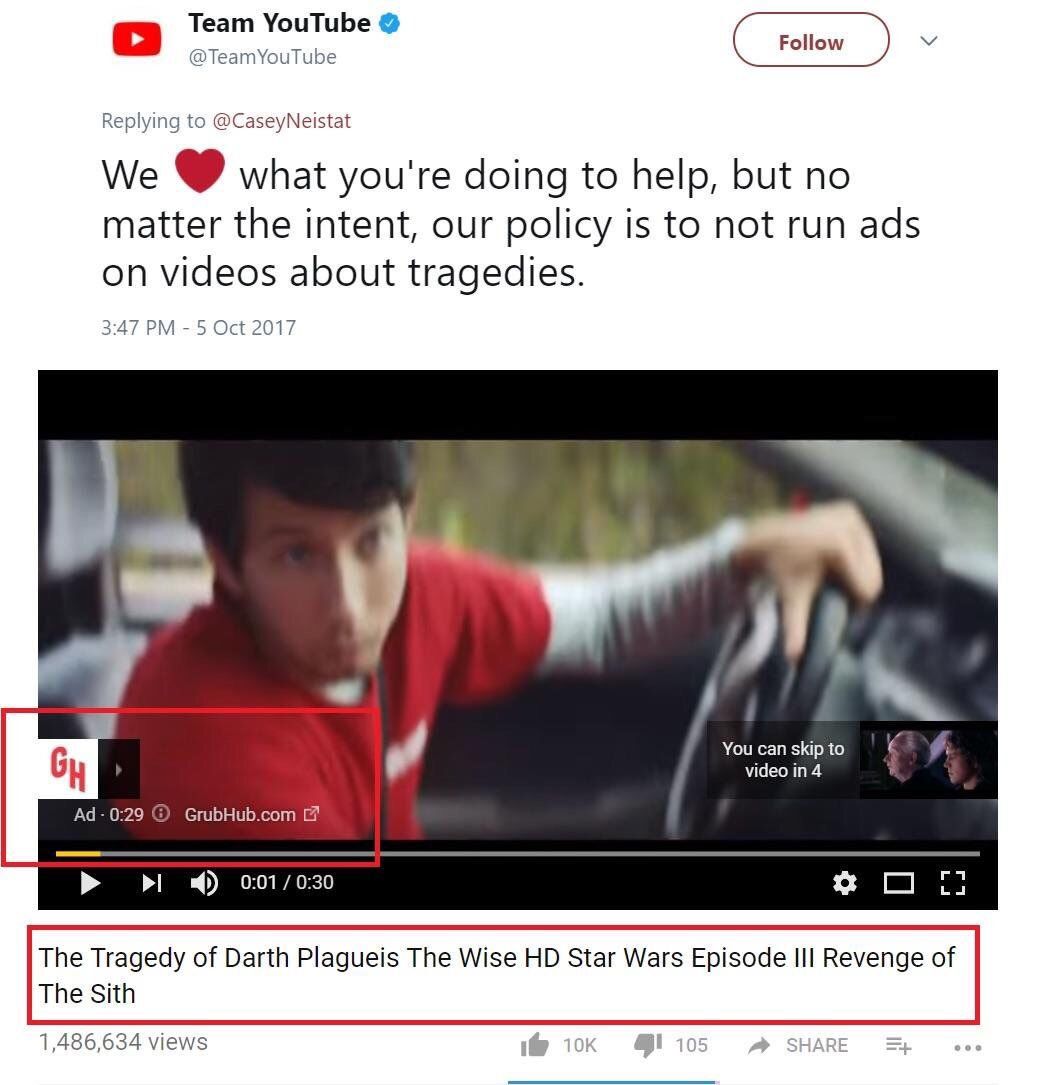 youtube hypocrisy smh