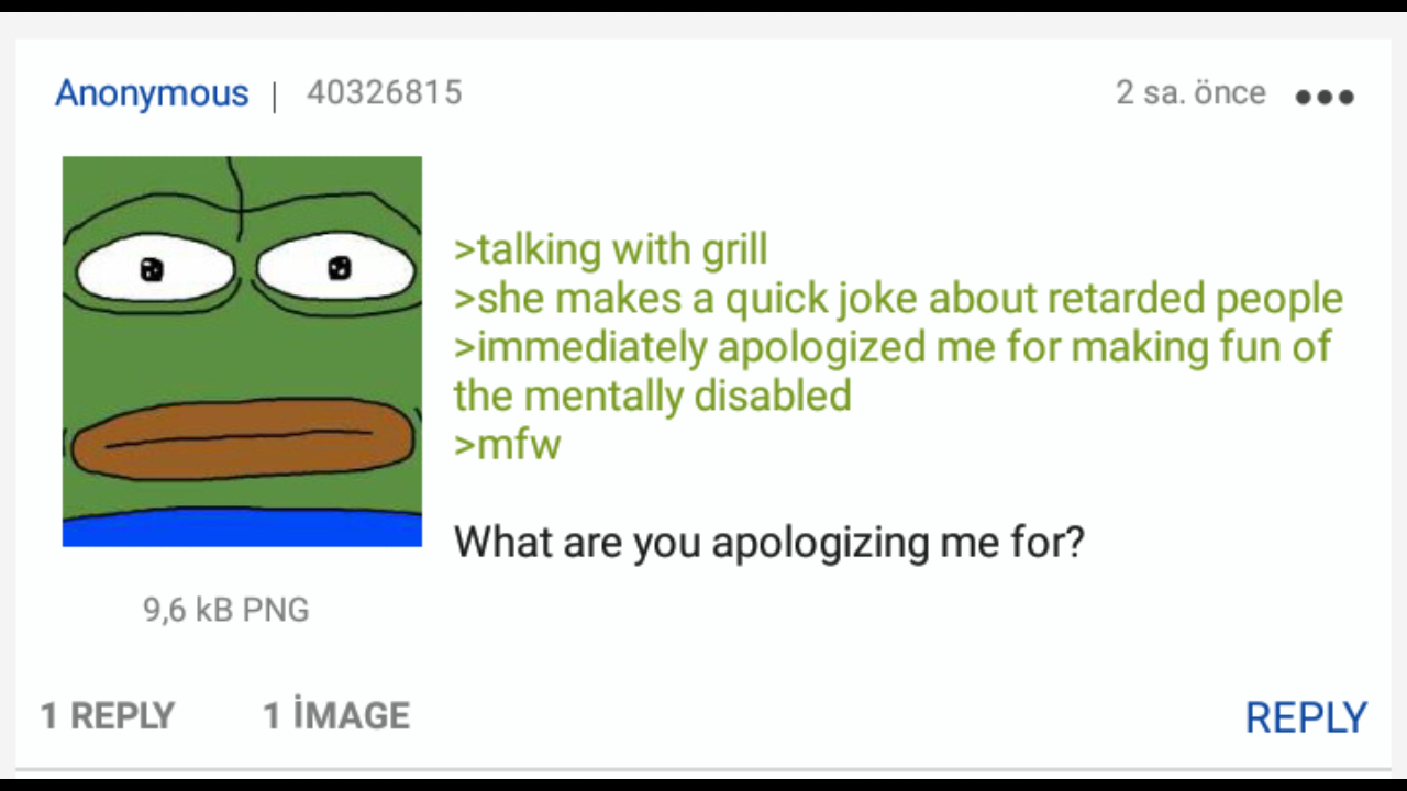 Anon talks to a grill