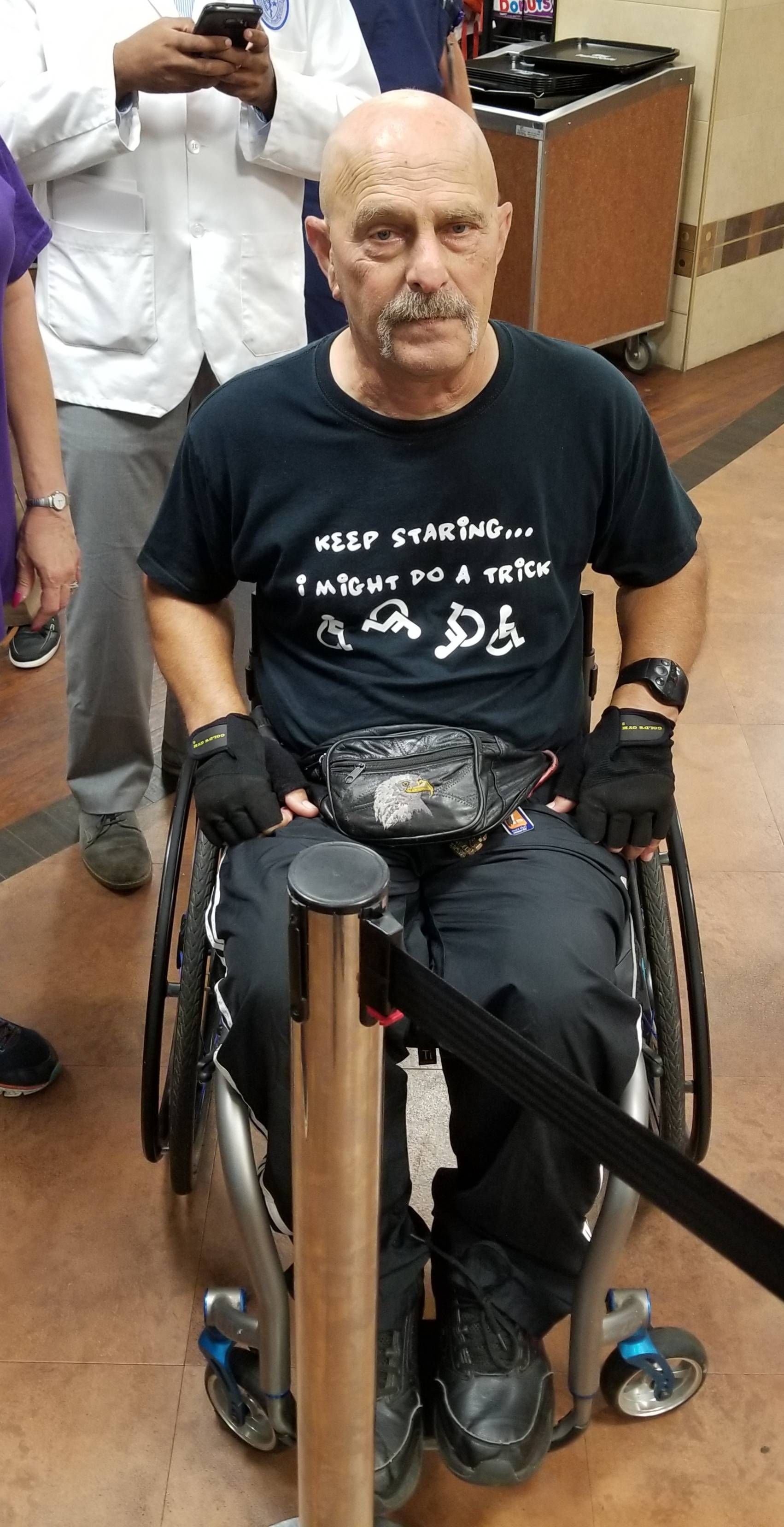Was at the VA Hospital today when I ran into this guy and his shirt.
