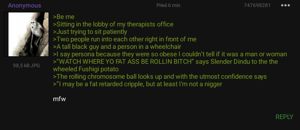 Anon is at the therapist