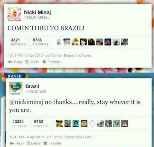 Nicki Minaj coming to Brazil