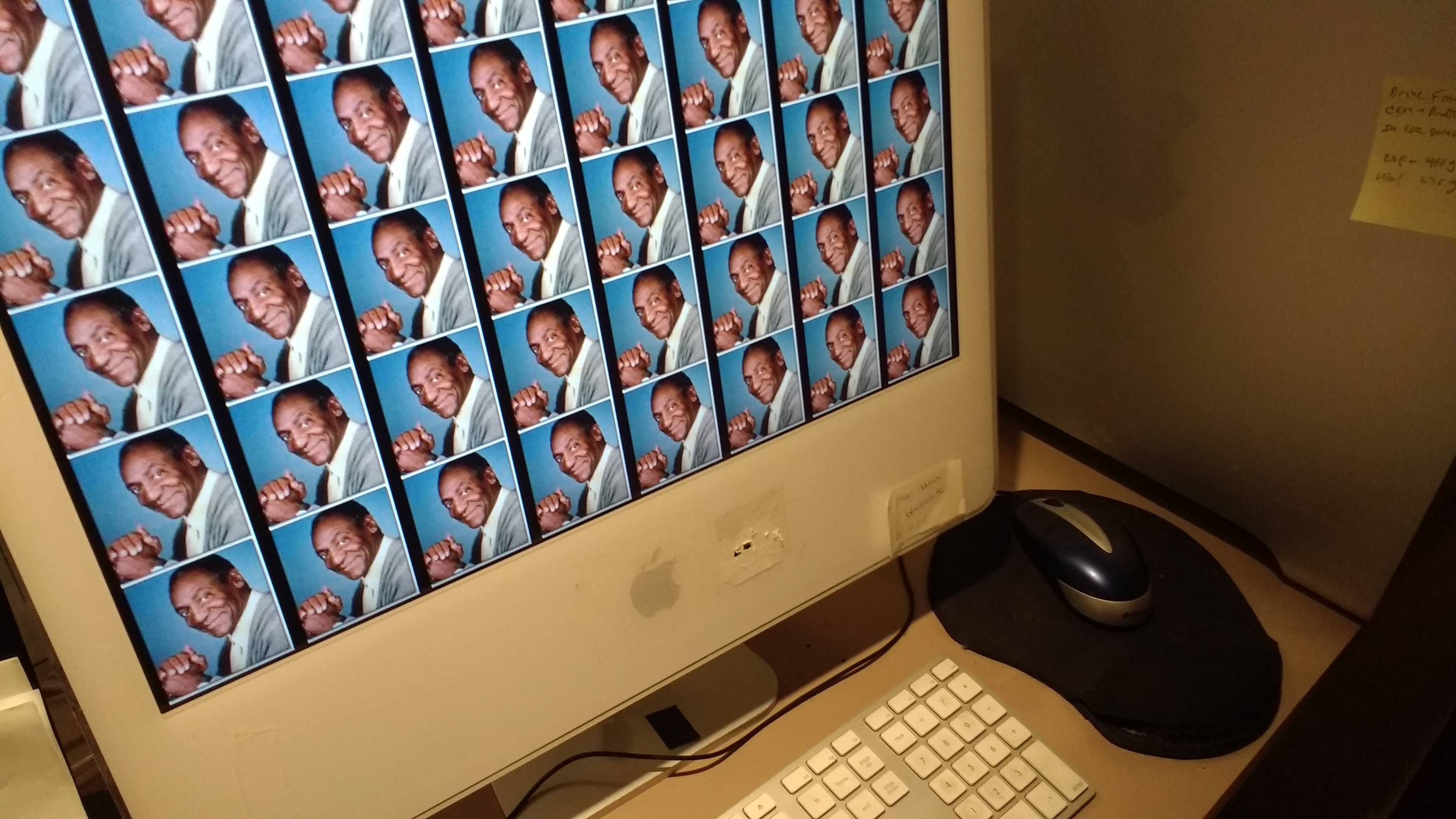 My parent's screensaver is just a bunch of pictures of Bill Cosby. They don't know why or how to change it.