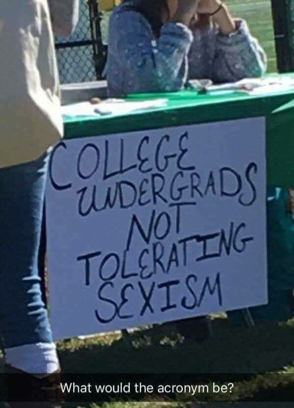 When your acronym doesn't help your cause