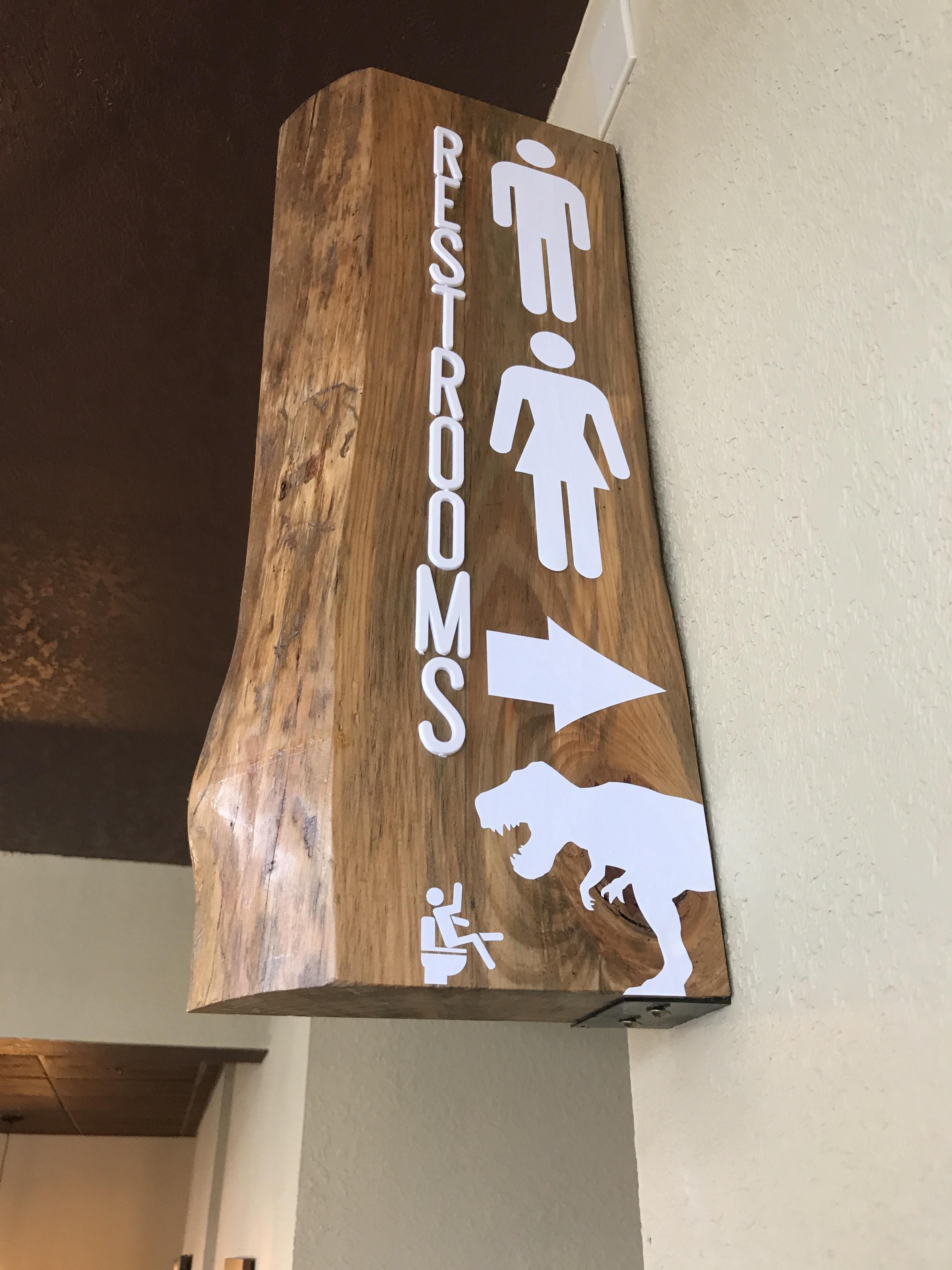 This restroom sign at a local brewery.