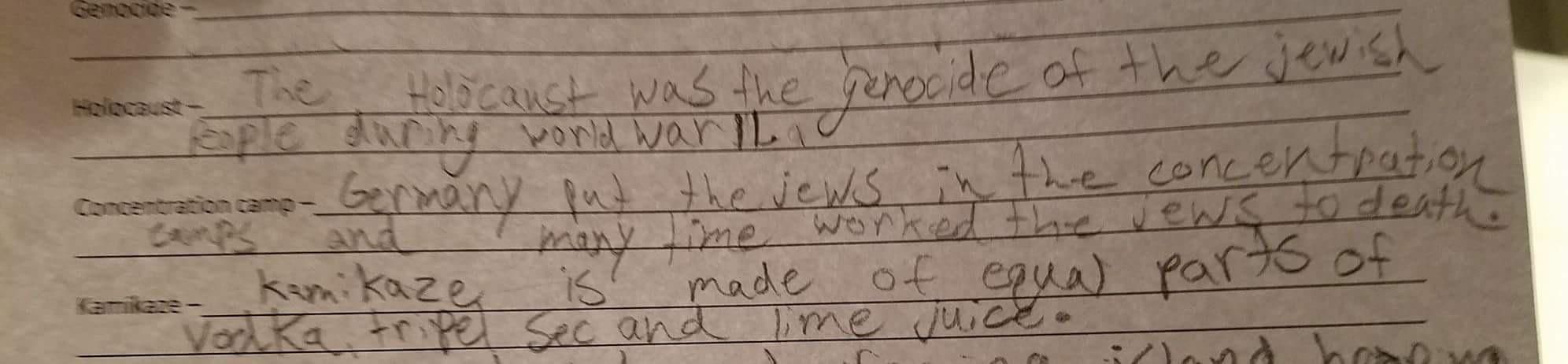 When a 3rd grader uses google to complete their homework...