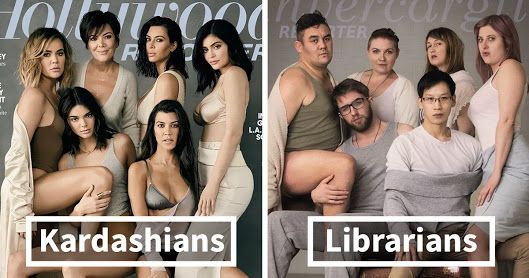 New Zealand librarians recreated a Kardashians photoshoot.
