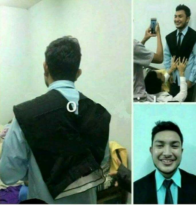 When you don't have a suit but need one.