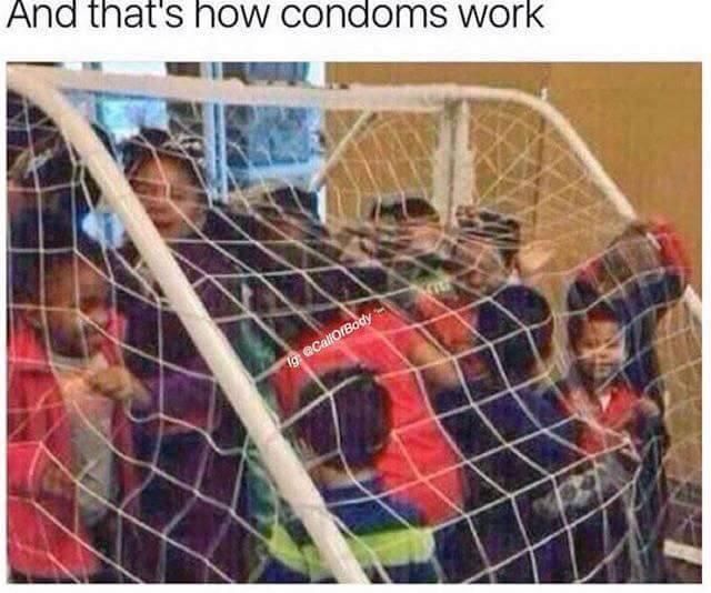 And that’s how condoms work