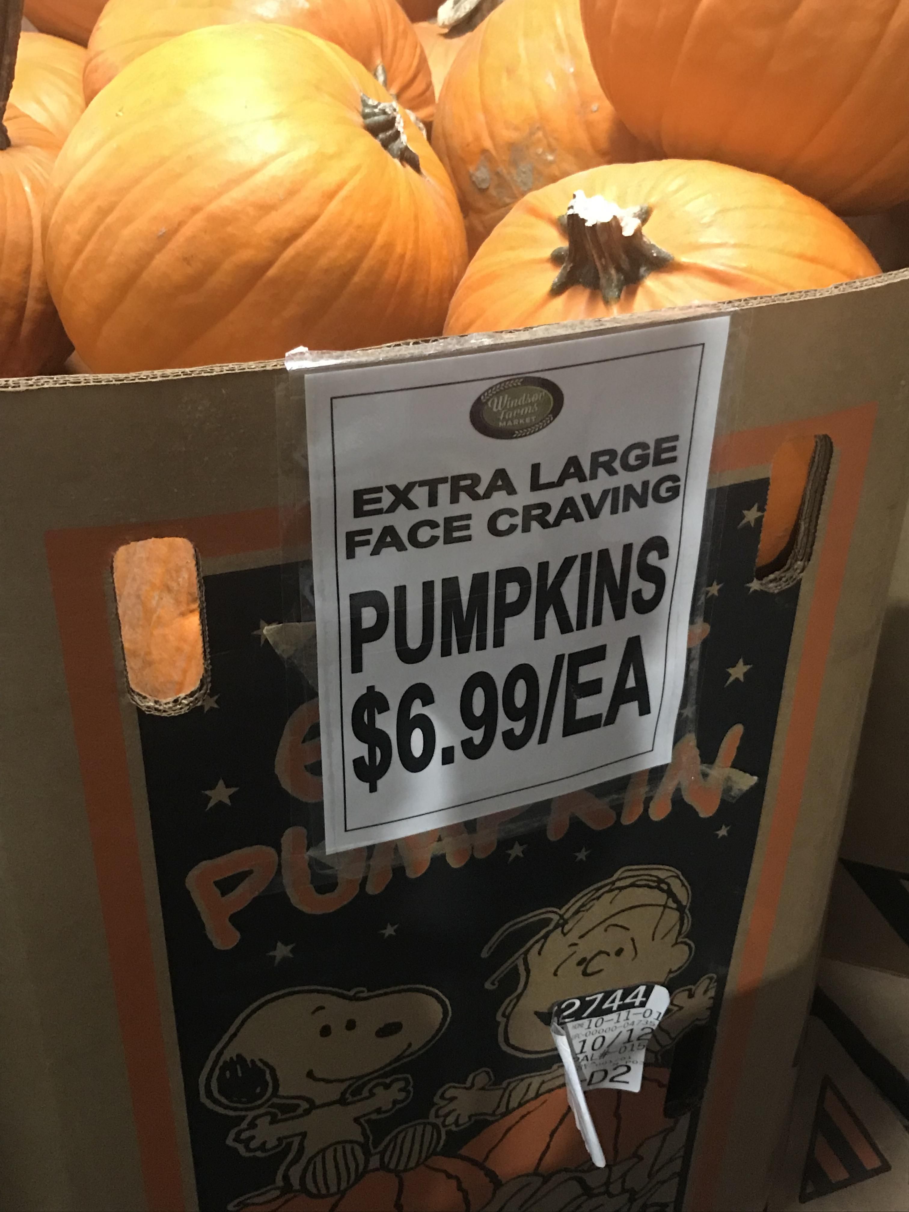 The pumpkins at my local grocery store have an unholy desire.