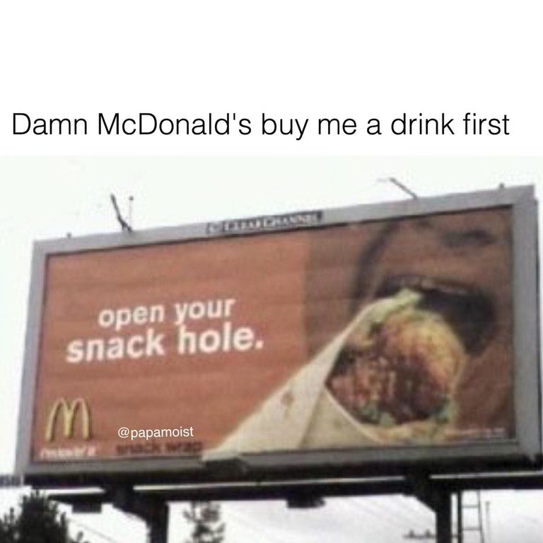I'd open any hole for Ronald