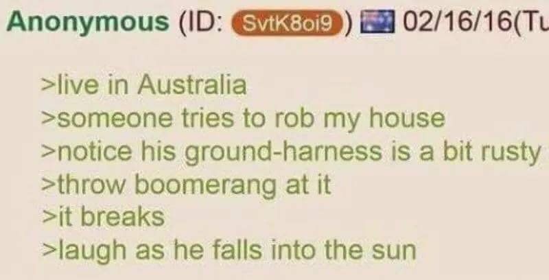 The Aussie robber