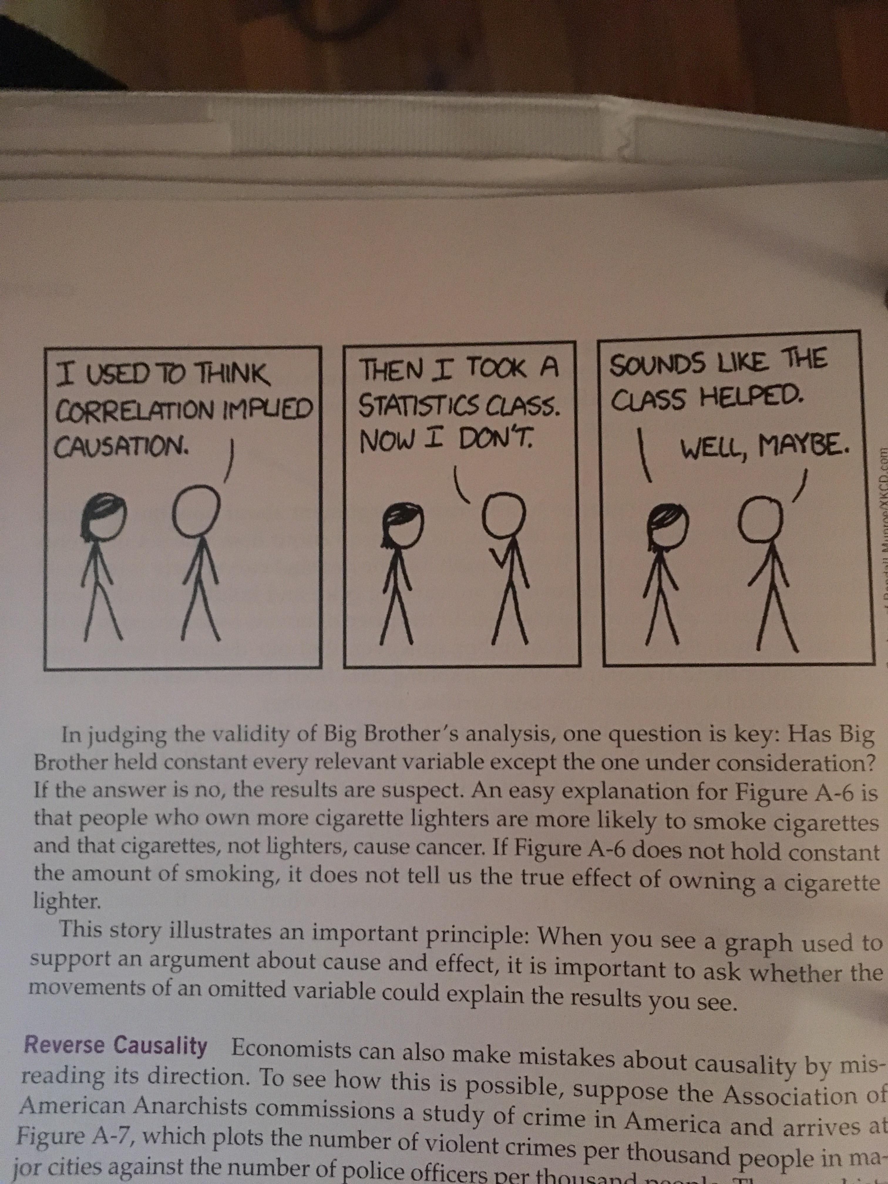 There’s an XKCD for everything... even in Econ books.