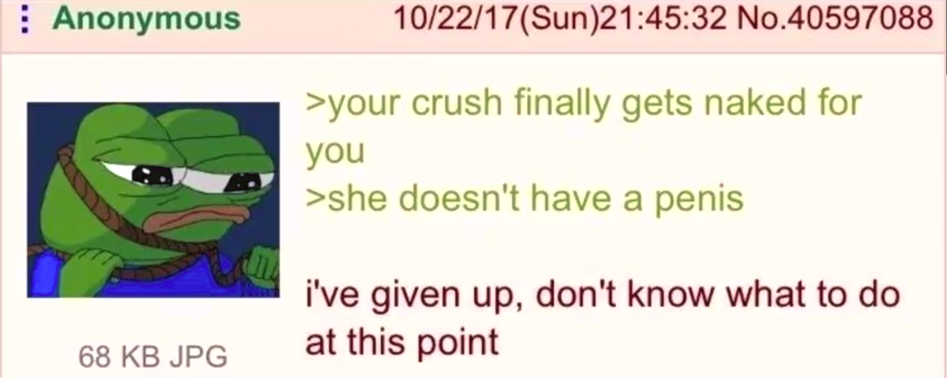 hugelol user goes to 4chan