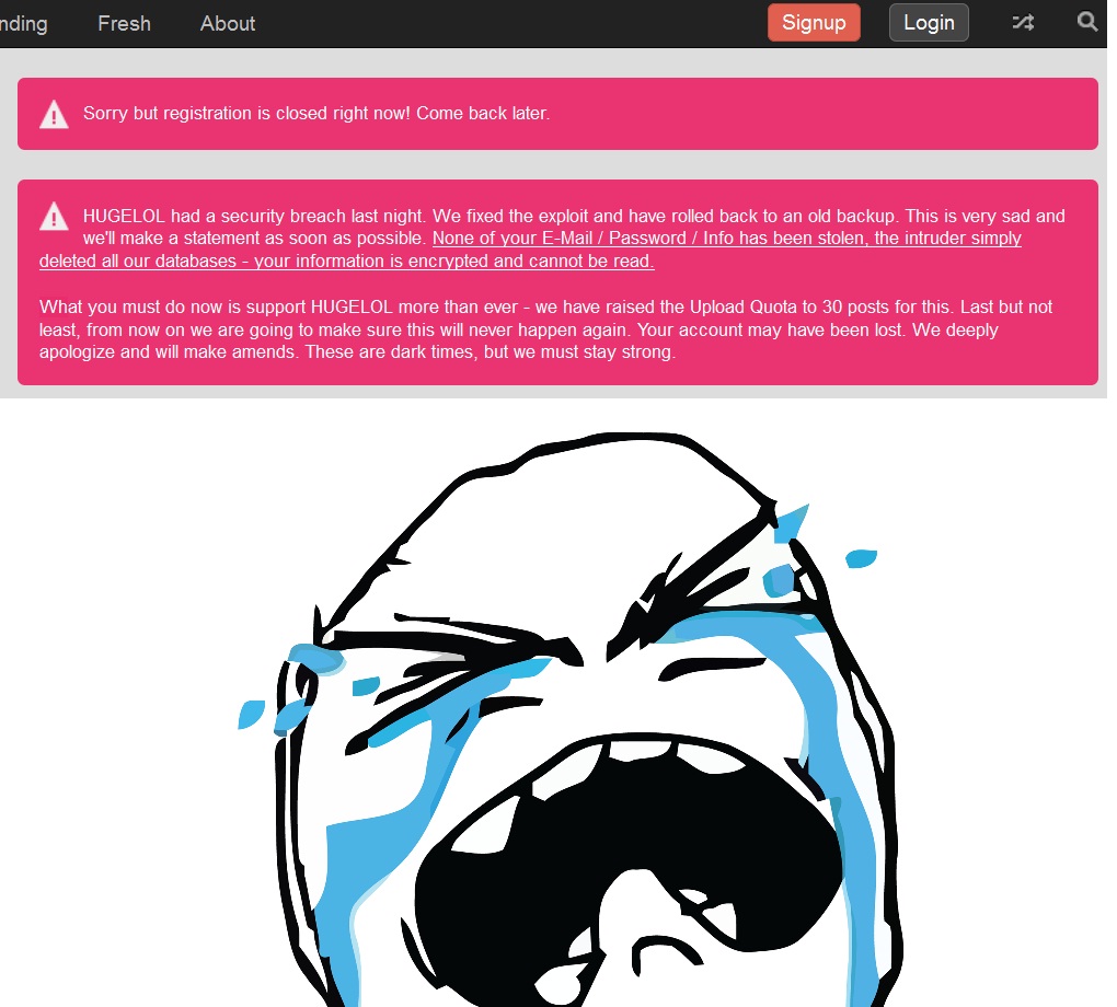 Sniff, sniff :(