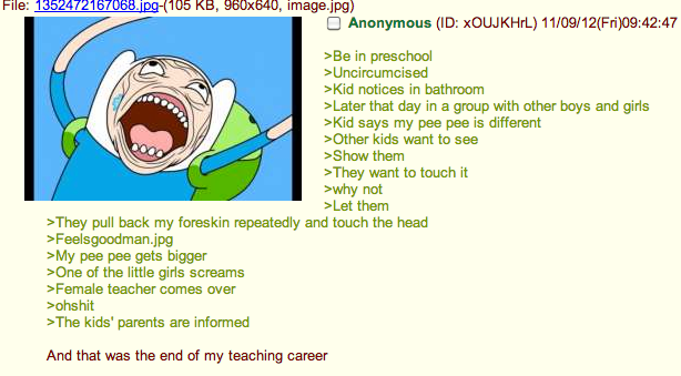 Anon is uncircumcised
