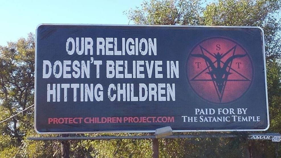 New Satanic Temple Billboard.