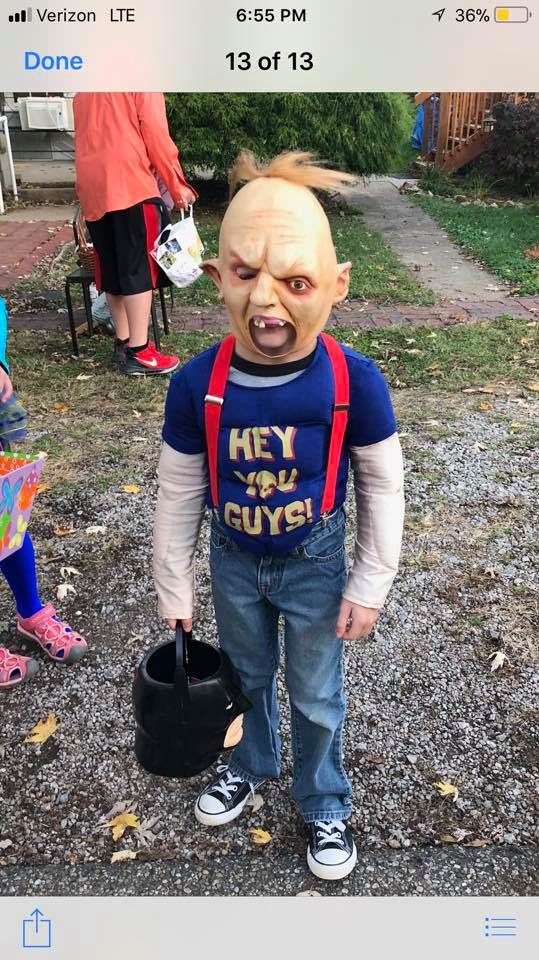 Best costume I've seen in my entire life. This kid is going places. HEY YOUUUU GUYSSSSSSS!