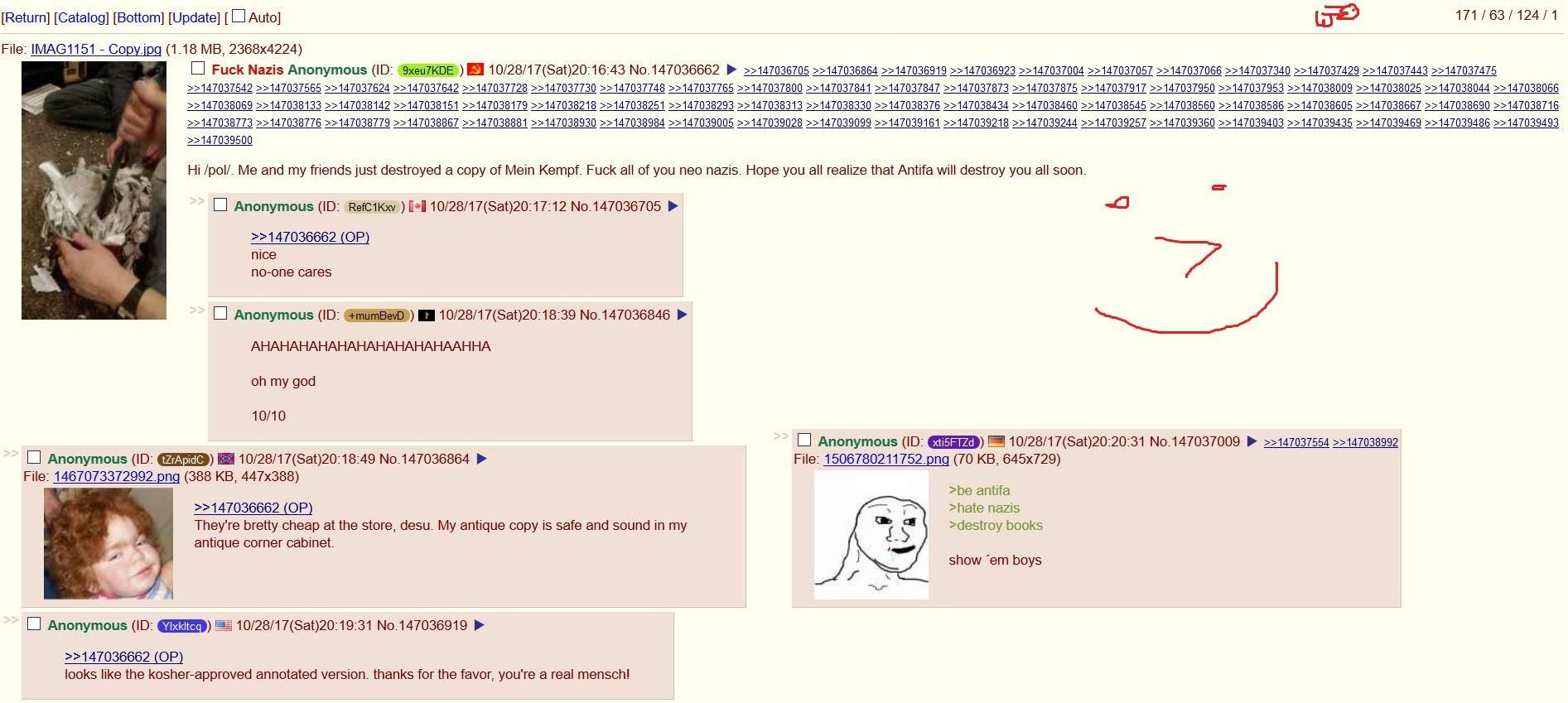 Antifa visits /pol/