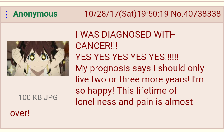 Anon gets the good news
