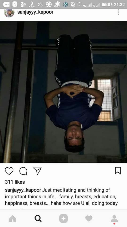 he sure knows his priorities