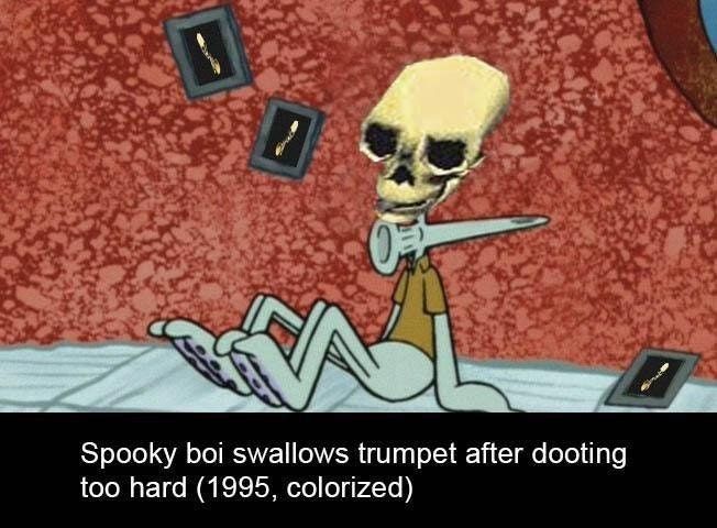 He dooted too hard