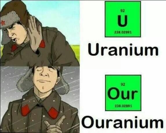 Like lots of things are done with uranium. Including some bad things.
