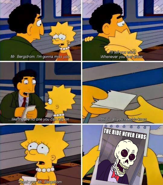 Undercover Skeleton covers young dooter before leaving for battle