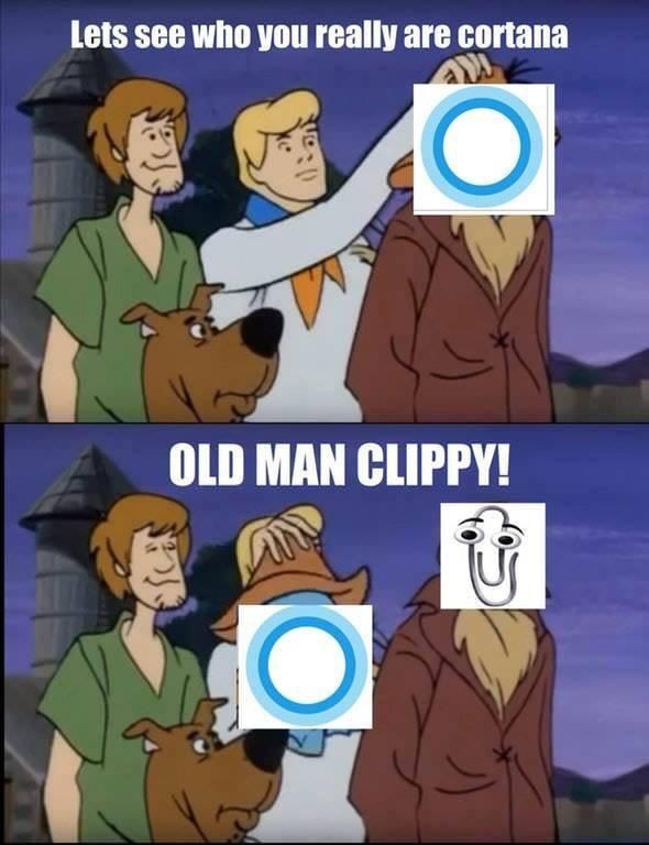 Clippy up to his old tricks.