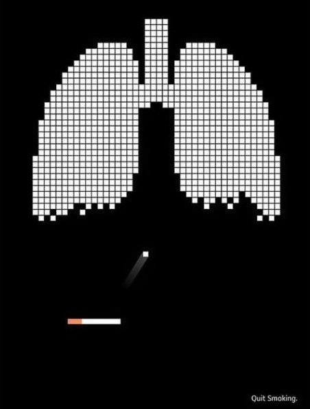 Anti-smoking ad. Clever.