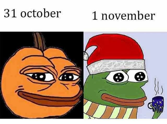 They skipped thanksgiving pepe